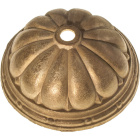 Center cover/bobeche H.4,5xD.12,4cm with 1 central hole, in raw brass