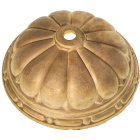 Center cover/bobeche H.3,8xD.10,3cm with 1 central hole, in raw brass