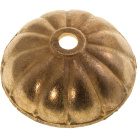 Center cover/bobeche H.2,5xD.7,3cm with 1 central hole, in raw brass