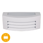 Wall Lamp MISSISSIPI IP44 1xE27 L.29xW.12,5xH.10cm Aluminum + Polycarbonate White