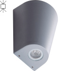 Wall Lamp GANGES IP54 2xGU10 L.12,5xW.9xH.15,5cm Metal+Glass Grey