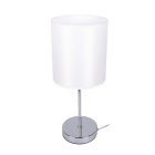 Table Lamp NICOLE 1xE14 H.38xD.16cm White/Chrome