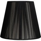 Lampshade INDIRA round & conic in threads with clamp H.9xD.14cm Black