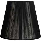 Lampshade INDIRA round & conic in threads with fitting E27 H.24xD.40cm Black