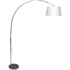 Floor Lamp ANTONELLA 1xE27 L.126xH.Reg.cmWhite/Chrome
