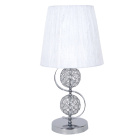 Table Lamp HONDURAS 1xE14 H.50xD.25cm White/Chrome