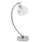 Table Lamp TULIPA GLASS 1xE14 H.41,6cm Chrome
