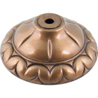 Center cover/bobeche D.11cm with 1 central hole, in oxidized zamak