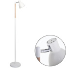 Floor Lamp DELZA 1xE27 H.147xD.33cm White/Wood