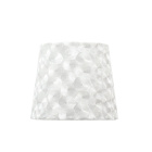 Lampshade FATIMA round & conic with fitting E27 H.19,5xD.25cm White
