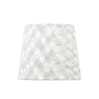 Lampshade FATIMA round & conic with fitting E27 H.23xD.35cm White