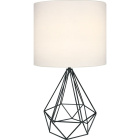 Table Lamp ABRANTES 1xE27 H.56,5xD.32cm Black/White