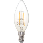 Light Bulb E14 (thin) Candle CLASSIC LED 2W 2700K 250lm Transparent-A++