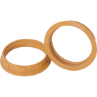 Gold shade ring for E14 threaded lampholder H.7mm D.35mm, in thermoplastic resin