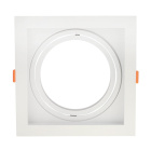 Frame for Downlight KALI square for 1 bulb AR111 L.17xW.17xH.4,3cm Polycarbonate (PC) White