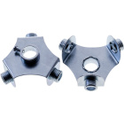 Distribution center for 3 supports H.1,9xD.4,2cm 3 x M10, in zinc plated iron (FP2)