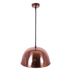 Pendant Light COPPER 1xE27 H.Reg.xD.30cm in copper with smooth glossy finish and tinned interior