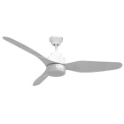 Ceiling fan PONIENTE white D.116cm 3 blades, with light 16W 1600lm 4000K