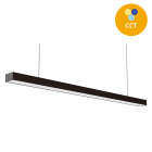 Ceiling/Suspending Light LineX OFFICE 120cm 1x40W LED CCT 3000/4000/6400K L.118xW.7xH.Reg.cm Black