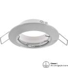 Frame for Downlight INTECA round fixed with grounded wire H.2,1xD.8,3cm White