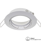 Frame for Downlight INTAKE round rotating with grounded wire H.2,1xD.8,3cm White