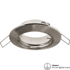 Frame for Downlight INTECA round fixed with grounded wire H.2,1xD.8cm Satin Nickel