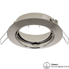 Frame for Downlight INTAKE round rotating with grounded wire H.2,1xD.8,3cm Satin Nickel