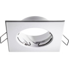 Frame for Downlight INTECA square fixed L.8xW.8xH.2,1cm White