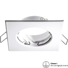Frame for Downlight INTECA square fixed with grounded wire L.8xW.8xH.2,2cm White