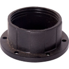 Black shade ring for E27 threaded lampholder, in bakelite