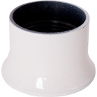 White shade ring for E27 threaded lampholder, in bakelite