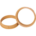 Gold shade ring for E27 threaded lampholder H.8, 5mm D.46, 4mm, in thermoplastic resin