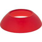 Glass ALESKA rounded shape in red D.16xH.4,5cm, for pendant light
