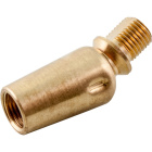 Female/male brass swivel with stop Alt.3,9xD.1,6cm, M10x2 360°-90°