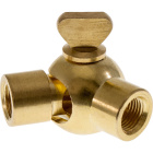 Female Brass Swivel with Butterfly Knob D.2,5-4,2cm, M10x2 (GIRO SN4*A)