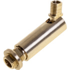 Male Alt.5,9xD.1,3cm raw brass swivel M10x1+M8x1 360°-90°