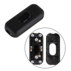 Black single pole rocker switch with earth terminal, in thermoplastic resin