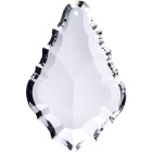 Glass pendluque 7,6x5,1cm 1 hole transparent