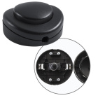 Black trough cord single-pole foot switch with earth terminal, in thermoplastic resin