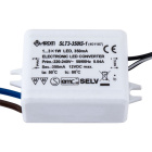 Constant current led driver AC/DC 350mA 3, 6W, in plastic