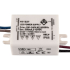 Constant current led driver AC/DC 350mA for LED 3W IP66, in plastic