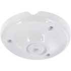 Ceiling rose D.10cm with accessories porcelain white