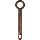 Crocket hook  L.3,2xW.0,8xH.12,5cm, in raw brass