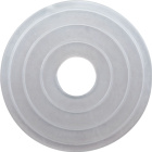 Washer Alt.0,2xD.5,2cm hole 1,35cm in trasnparent polyethyne