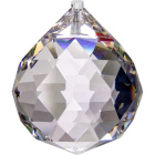 Crystal end stone D.10cm transparent (Box)