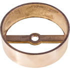 Box hoop  Alt.2,5xD.8cm without side holes , in raw brass