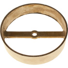 Box hoop  Alt.2,5xD.12cm without side holes , in raw brass