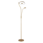 Floor Lamp GENOVA with reading arm 28W+7W LED 3000-6500K H.179xD.25cm gold