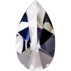 Crystal pearshape stone 8,9x5,1cm 1 hole transparent(Box)