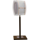 Table Lamp BETIM 1xG9 L.12xW.12xH.34cm Wengue/Chrome